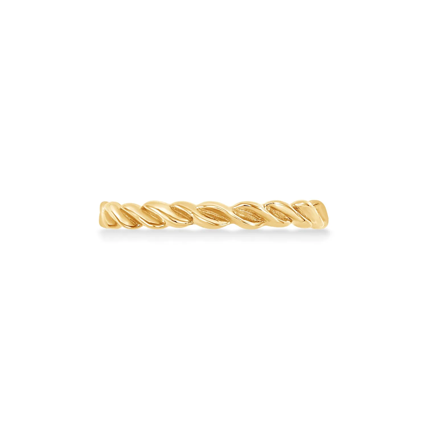 14k Gold Twist Narrative Ring