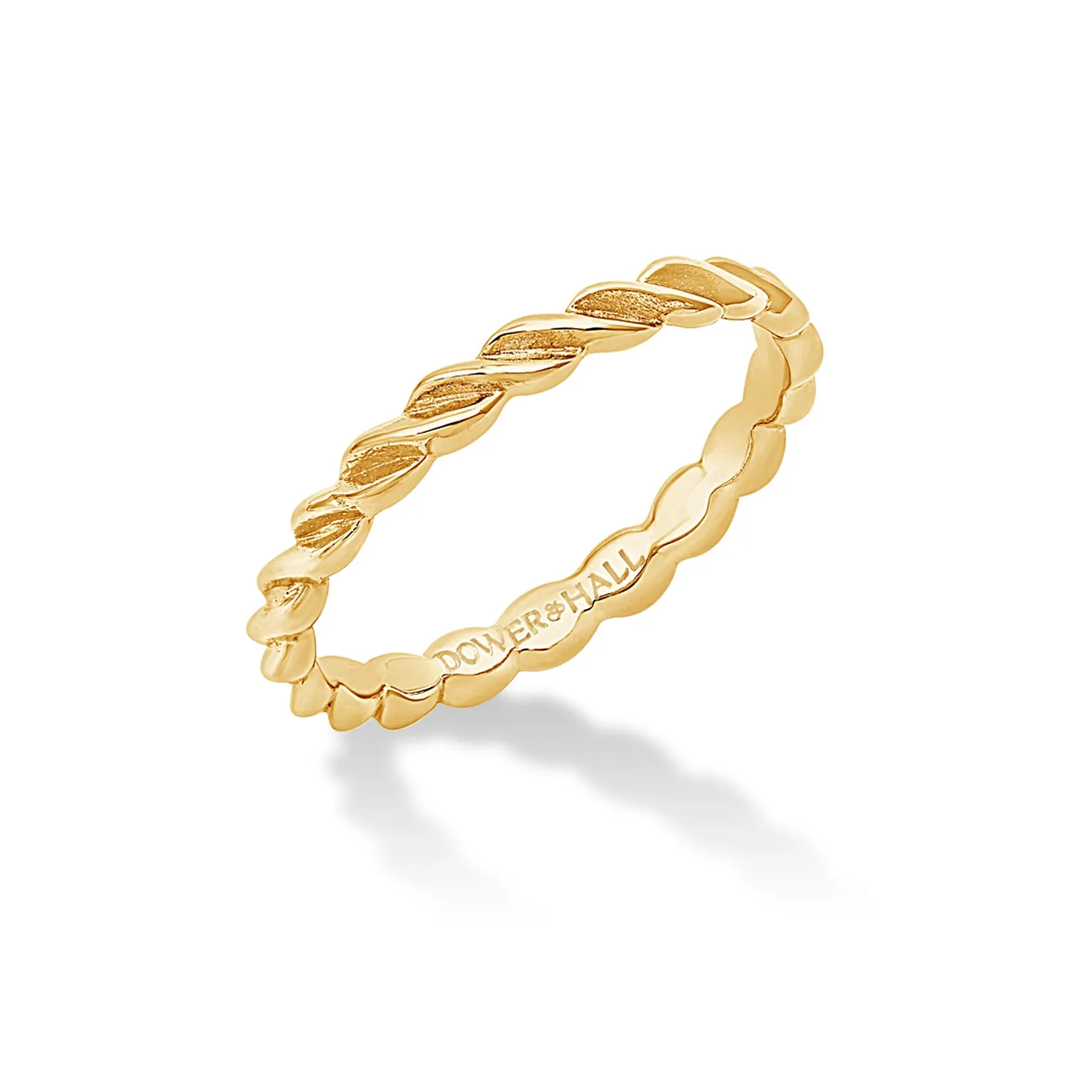 14k Gold Twist Narrative Ring