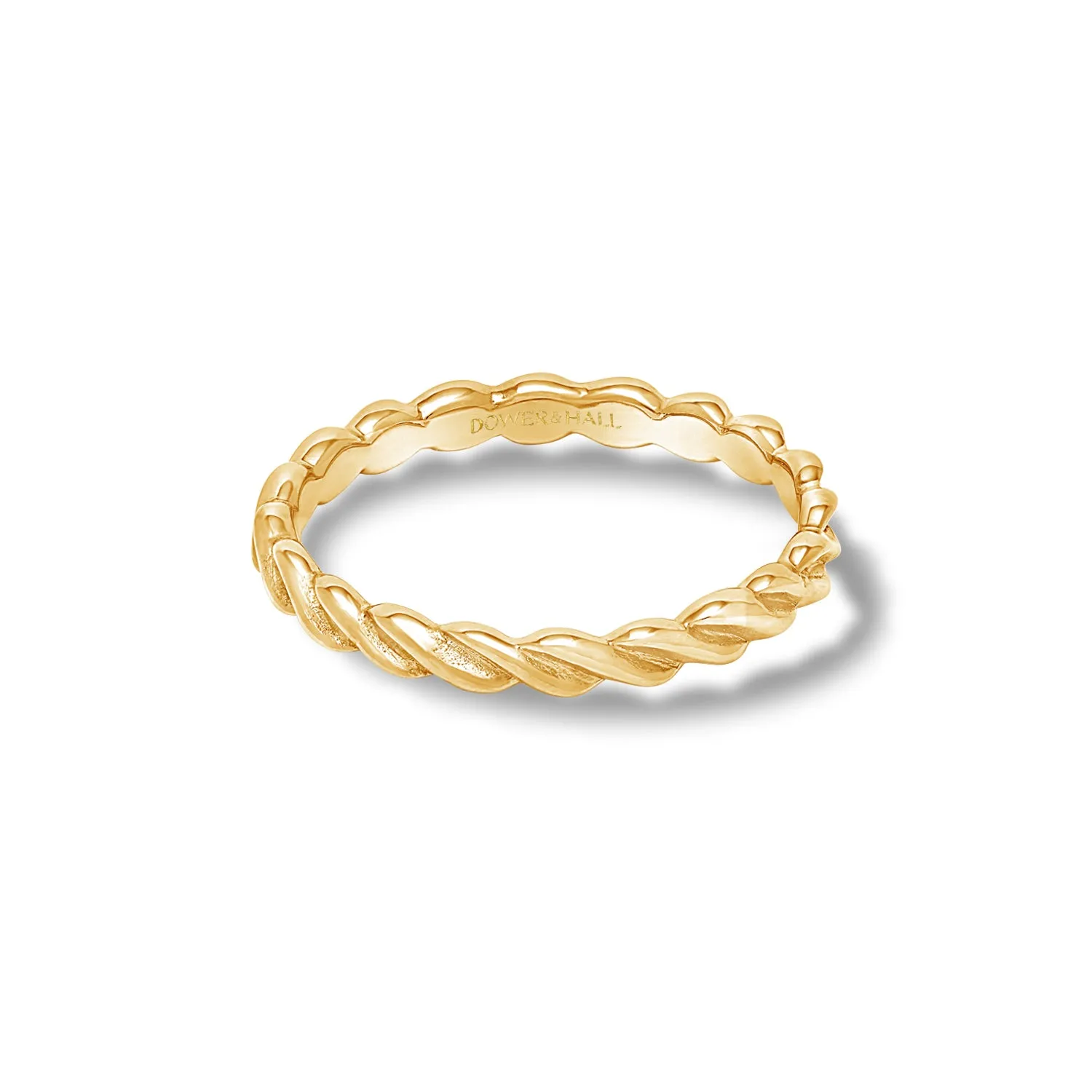 14k Gold Twist Narrative Ring