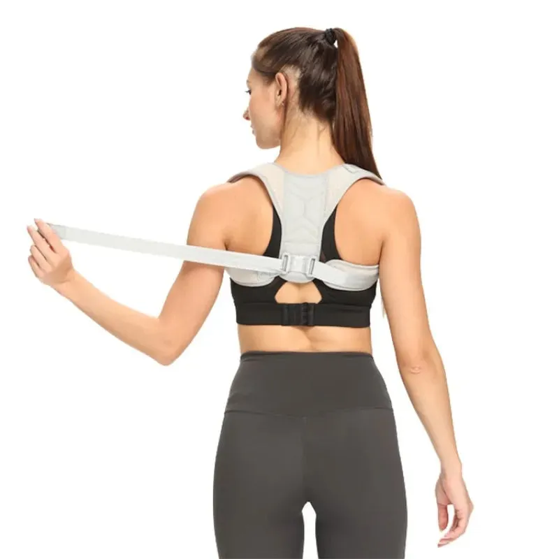 Anyfit Black Corrector Belt Large Back Posture Adjustable Neck Brace Training Equipment Shoulder Support Correction Belt