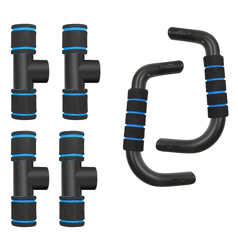 Anyfit Hand Grip Blue 2 Pcs Abs Push Up Bar Body Training Tool Push-Ups Stand Bars Exercise Sponge Holder Trainer