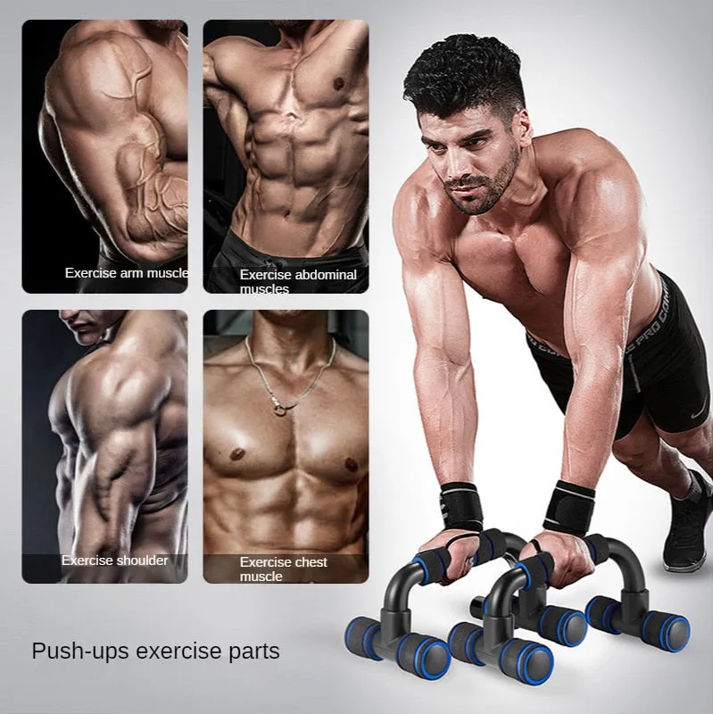 Anyfit Hand Grip Blue 2 Pcs Abs Push Up Bar Body Training Tool Push-Ups Stand Bars Exercise Sponge Holder Trainer