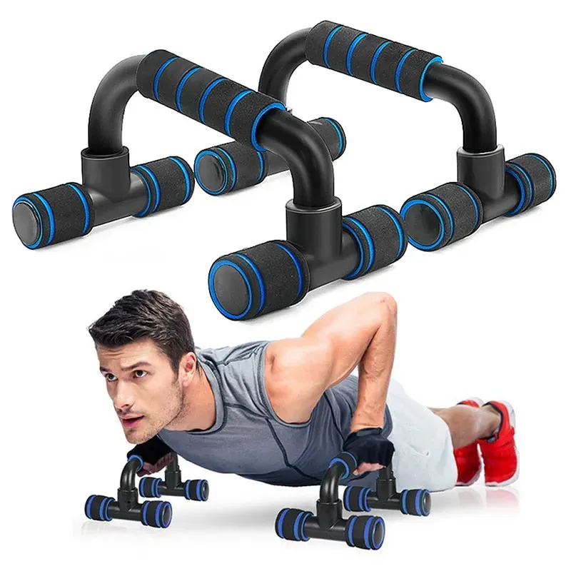 Anyfit Hand Grip Blue 2 Pcs Abs Push Up Bar Body Training Tool Push-Ups Stand Bars Exercise Sponge Holder Trainer