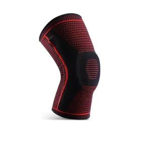 Anyfit Red Kneepad 1 Pc Medium Brace Strap Silicone Full Knee Brace Strap Support Strong Meniscus Compression Protection Sport Kneepads for Running