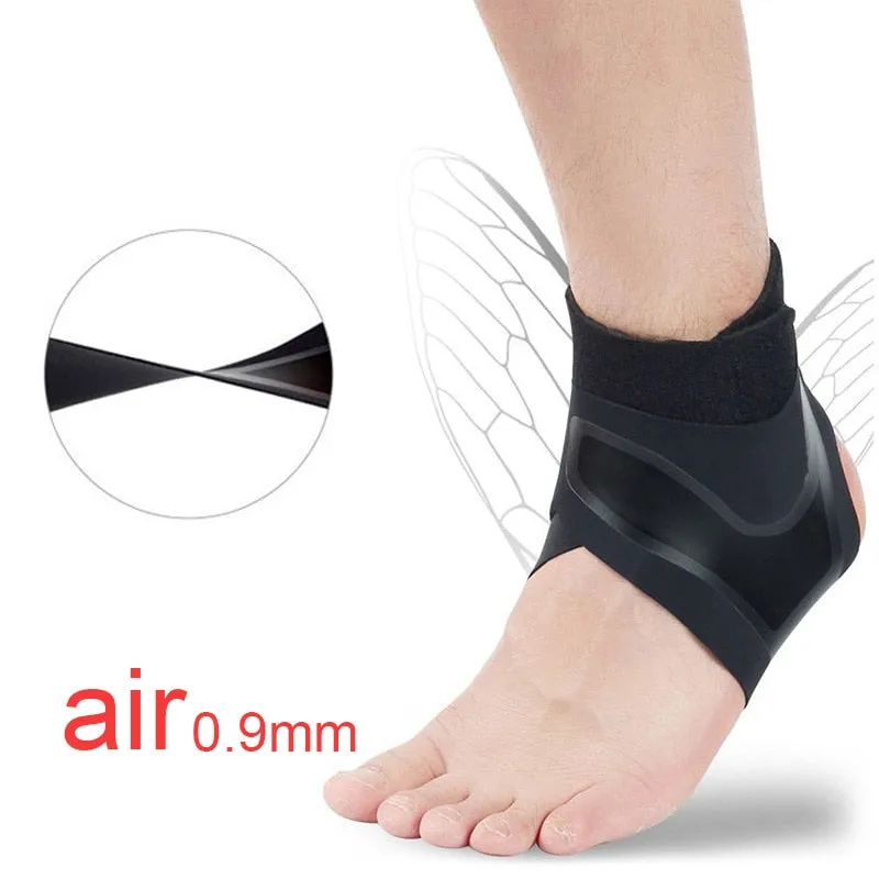 Anyfit Resistance Band Black 1Pc Right XL Sport Ankle Support Brace Elastic High Protect Guard Safety Running Basketball Wrap Bandage