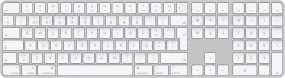 Apple Magic Keyboard with Touch ID & Numeric Keypad Portuguese Silver A2520 - MK2C3PO/A