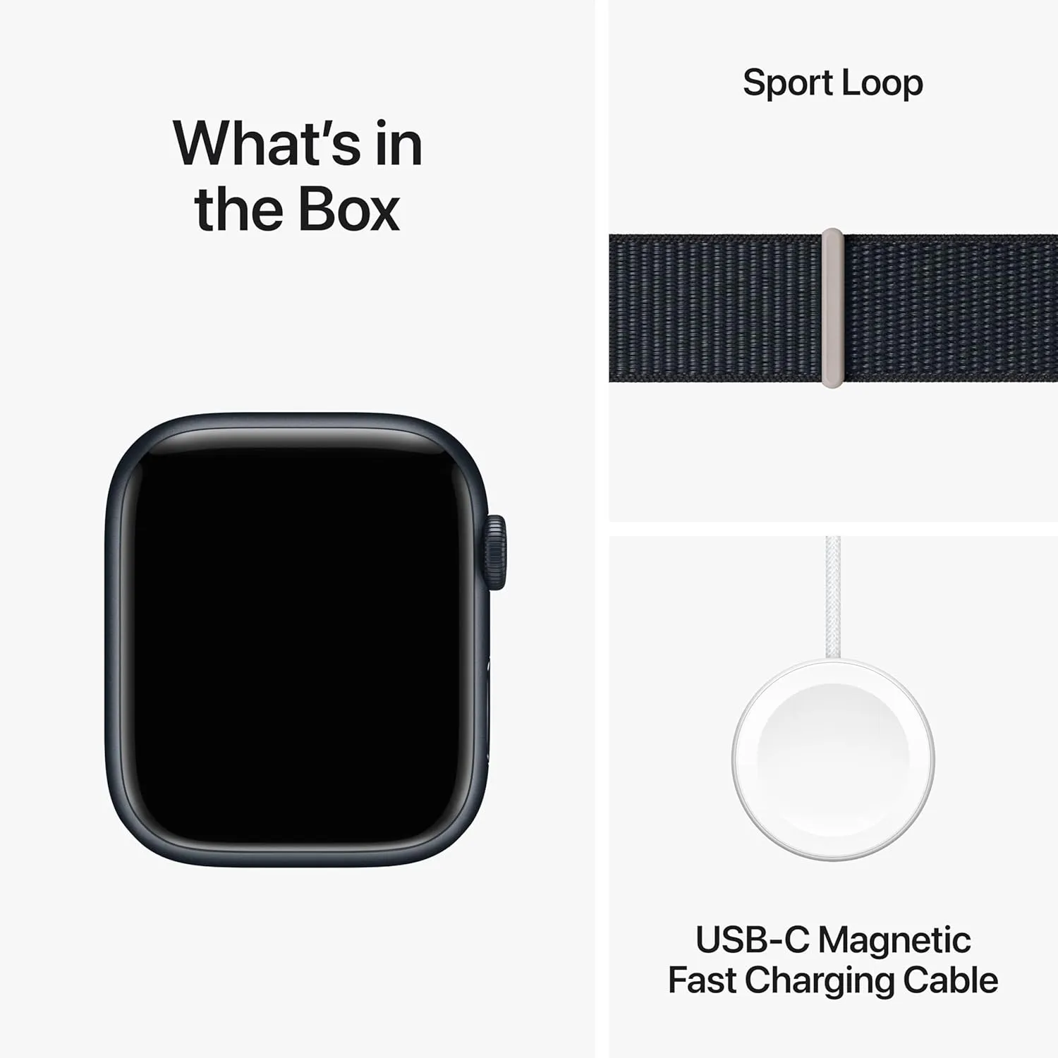 Apple Watch Series 9 45mm Alu Case GPS Midnight Sport Loop