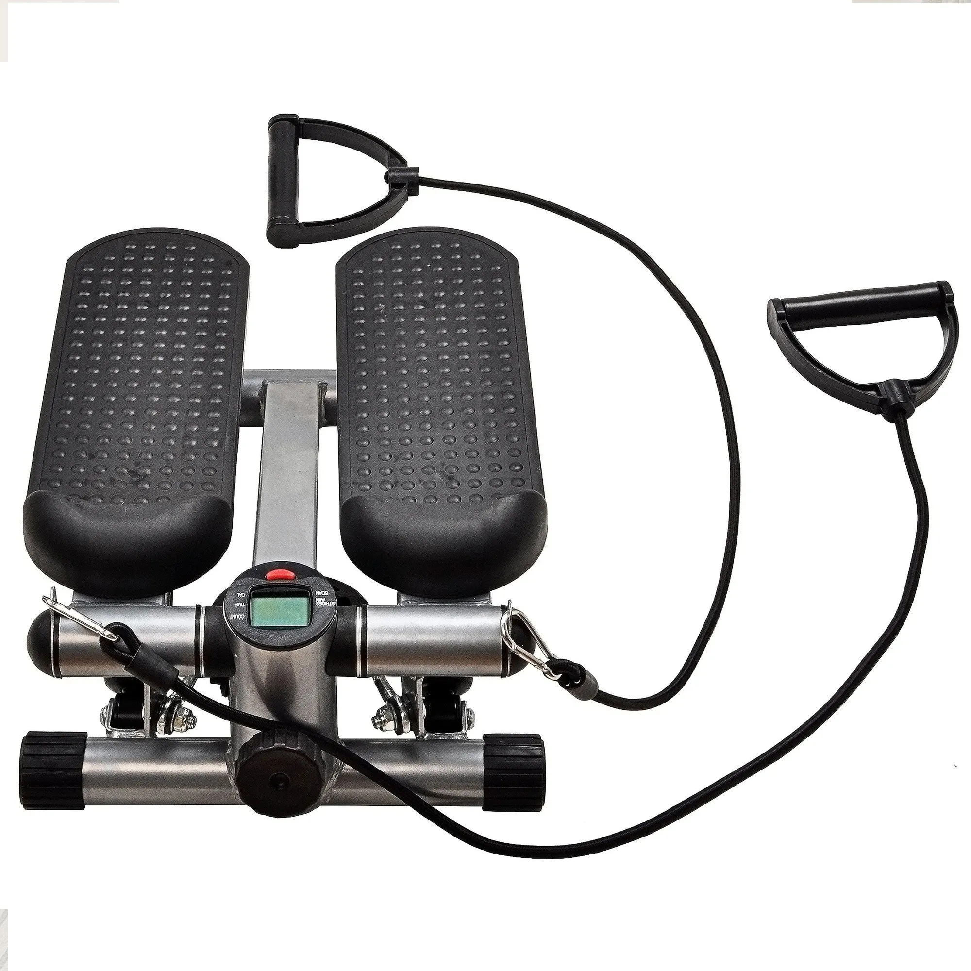 BalanceFrom Fitness Adjustable Mini Stepper with LCD Monitor & Resistance Bands