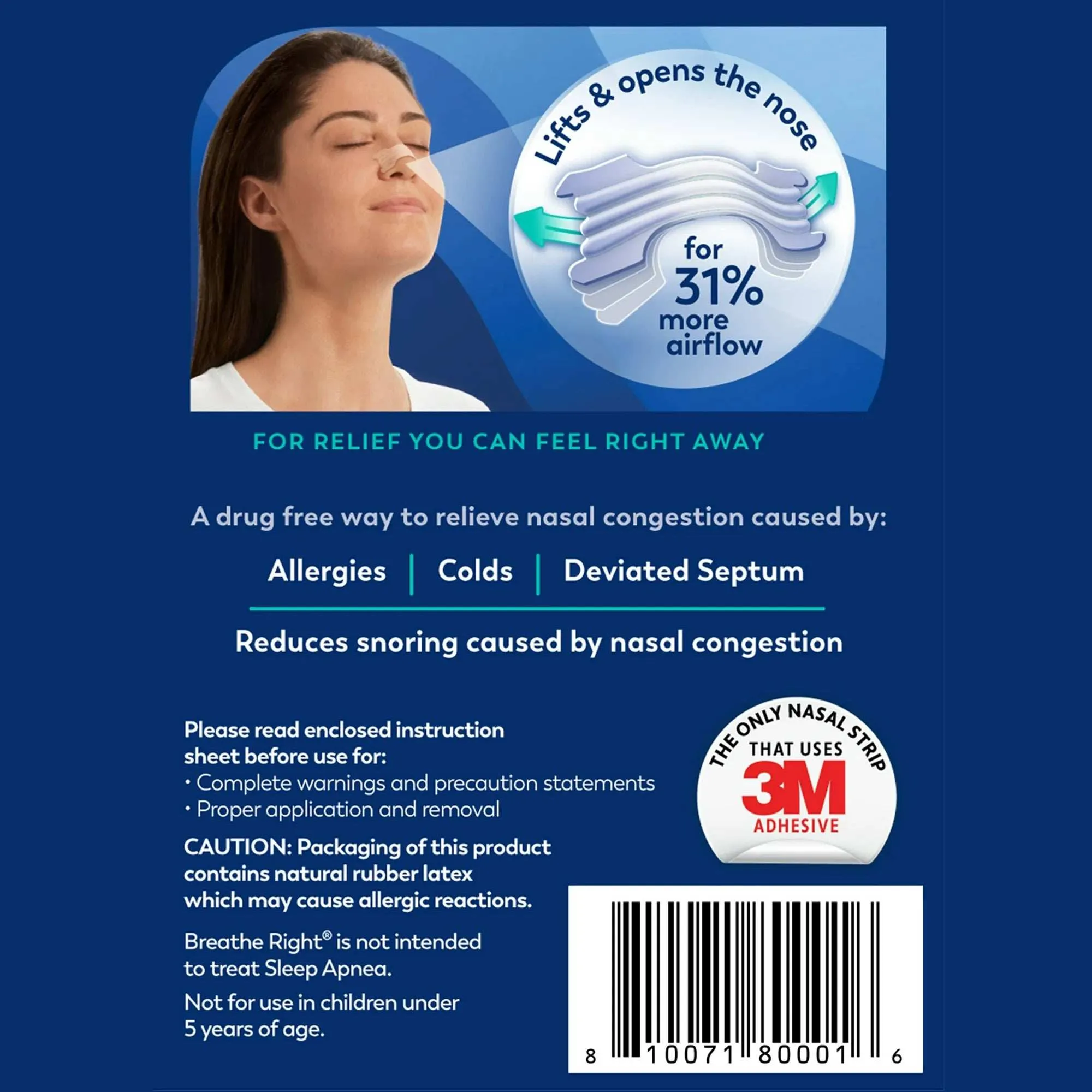 Breathe Right Extra Strength Clear Nasal Strips