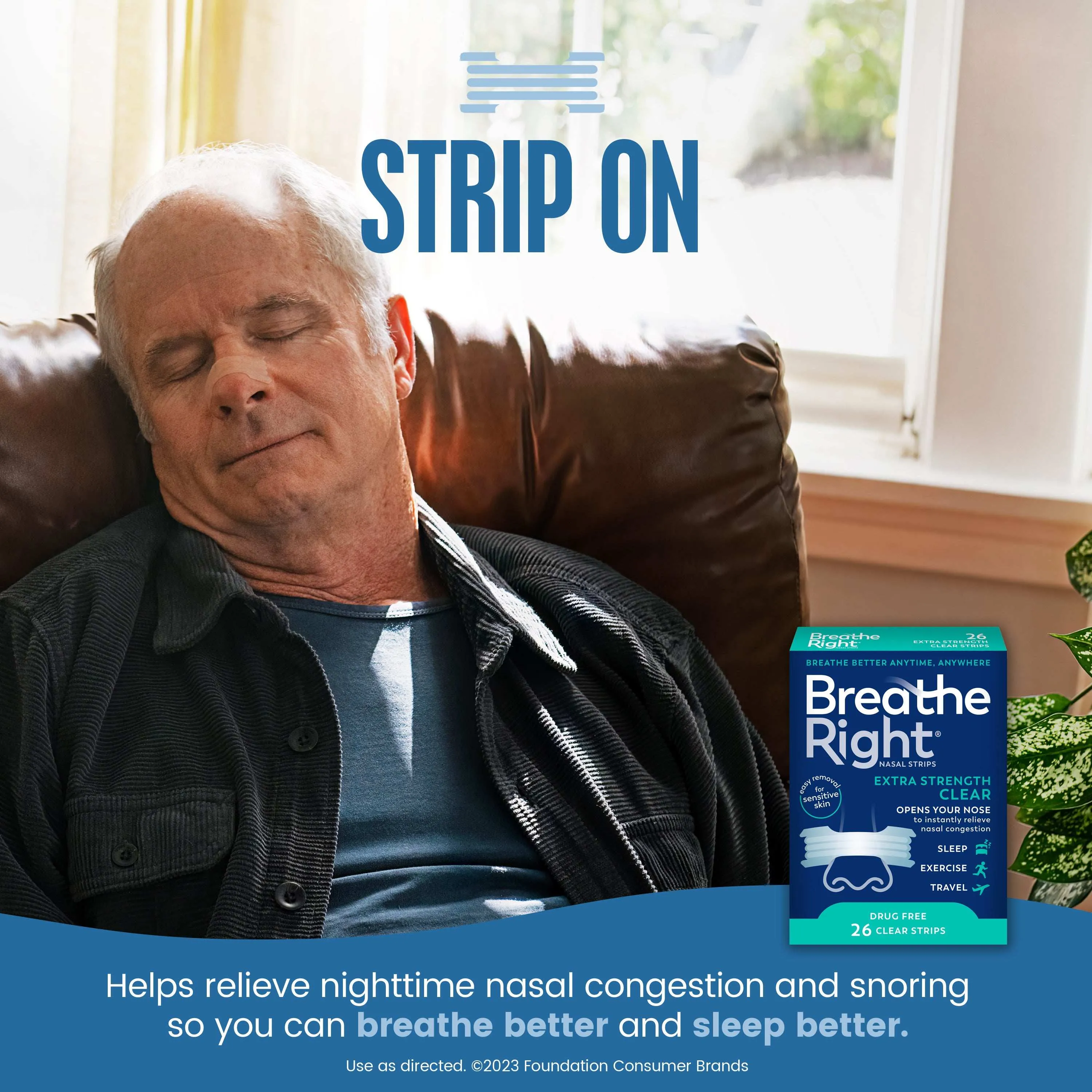 Breathe Right Extra Strength Clear Nasal Strips