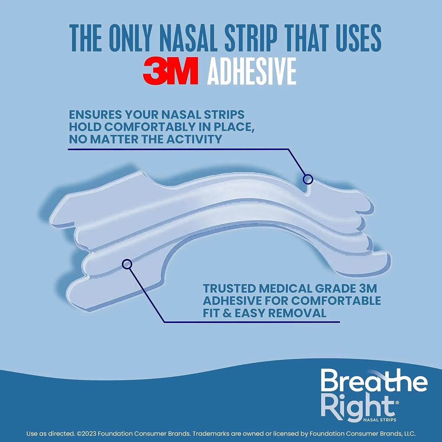 Breathe Right Original Clear Nasal Strips Small/ Medium