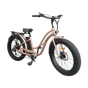 Coastal Cruiser| 750w Fat Tire Cruiser Step Thru 26x4 Electric Bike