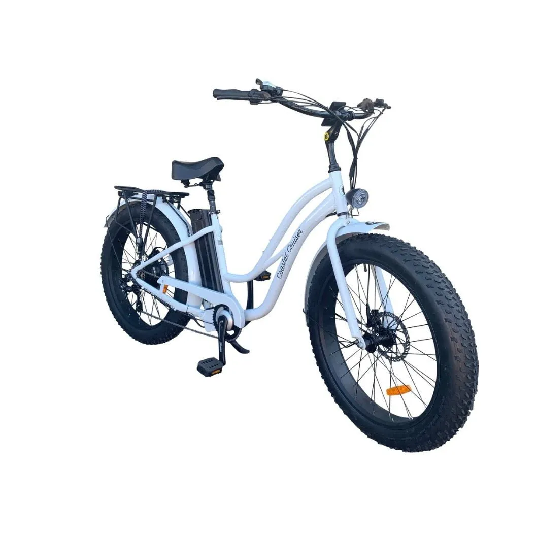 Coastal Cruiser| 750w Fat Tire Cruiser Step Thru 26x4 Electric Bike