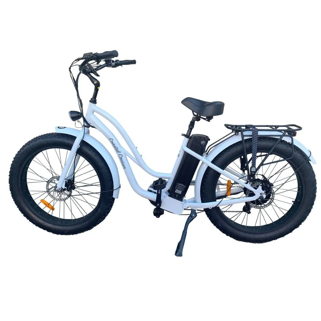 Coastal Cruiser| 750w Fat Tire Cruiser Step Thru 26x4 Electric Bike