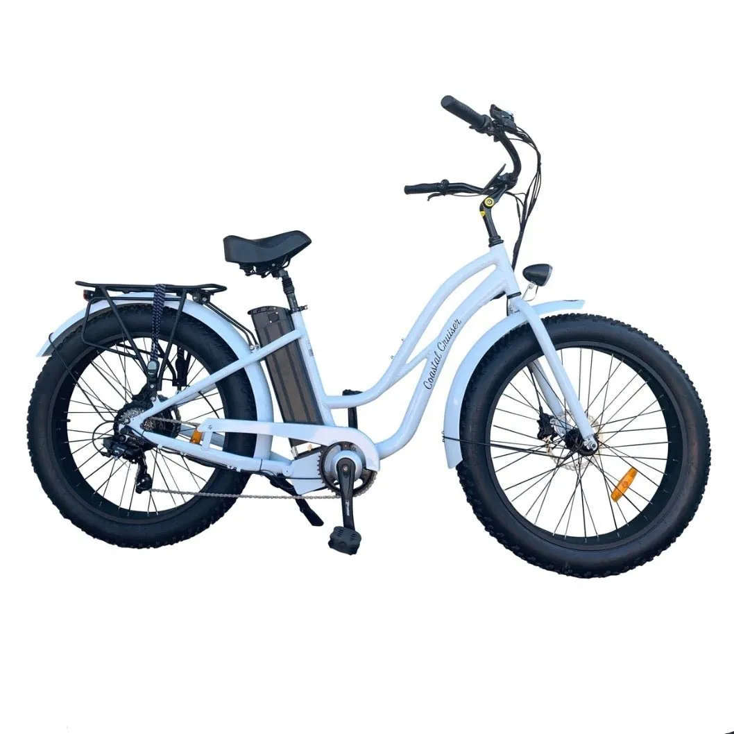 Coastal Cruiser| 750w Fat Tire Cruiser Step Thru 26x4 Electric Bike