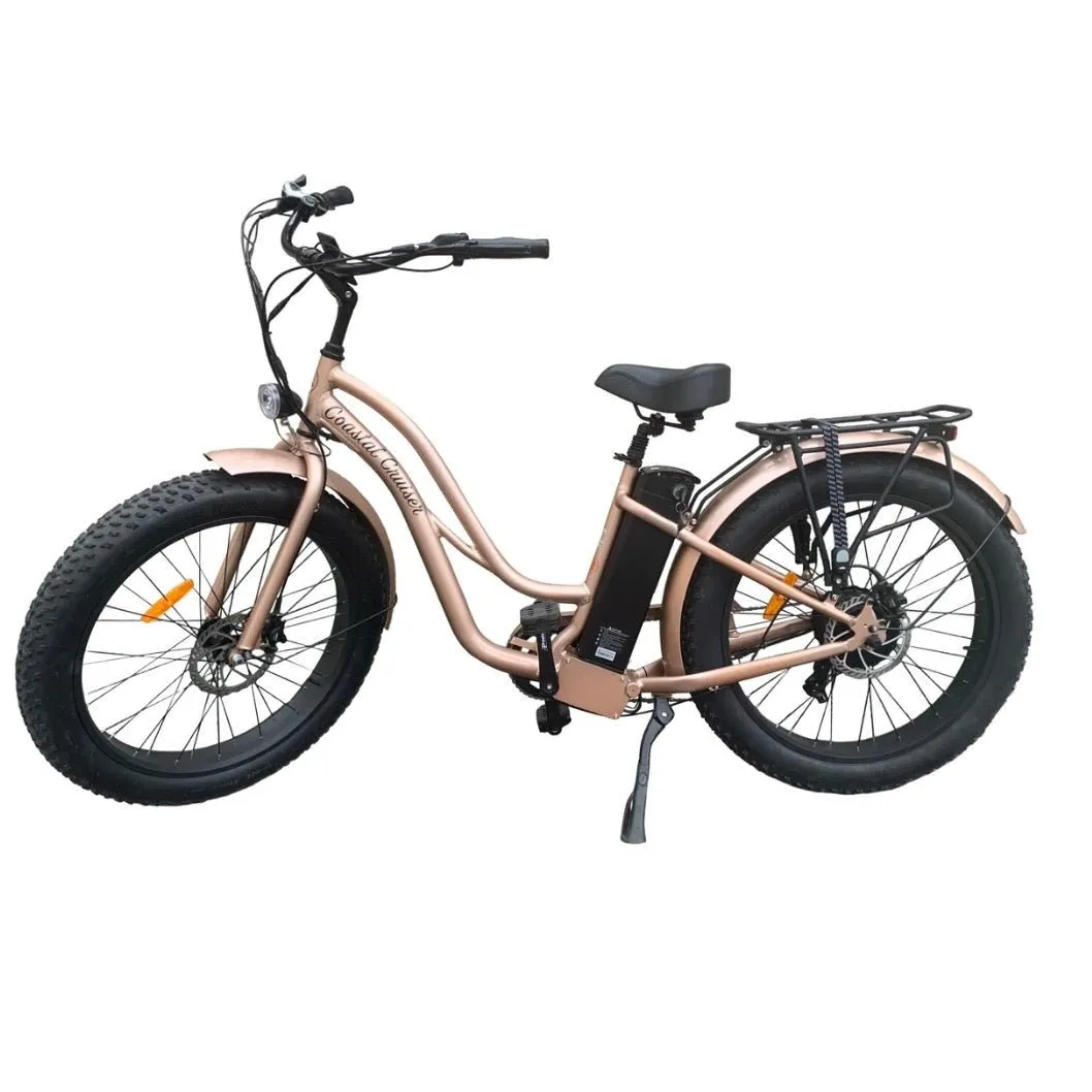 Coastal Cruiser| 750w Fat Tire Cruiser Step Thru 26x4 Electric Bike