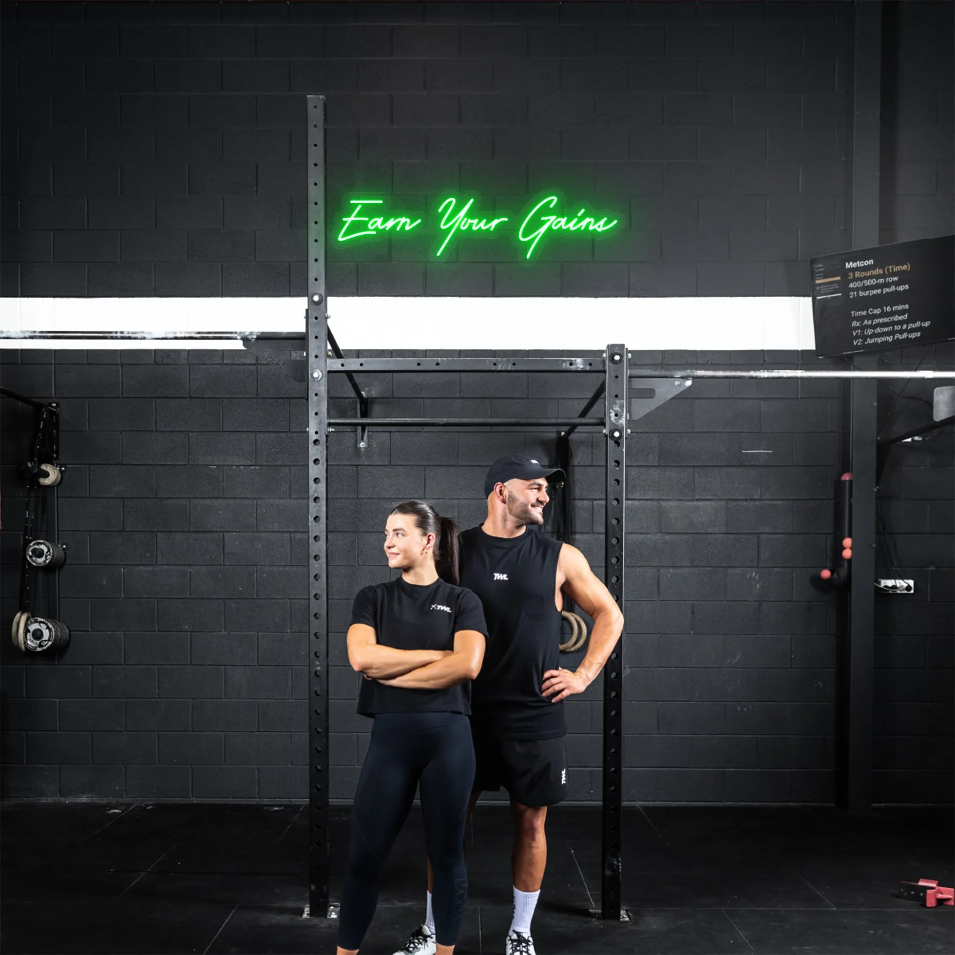 Earn Your Gains LED Neon Sign - MADE TO ORDER