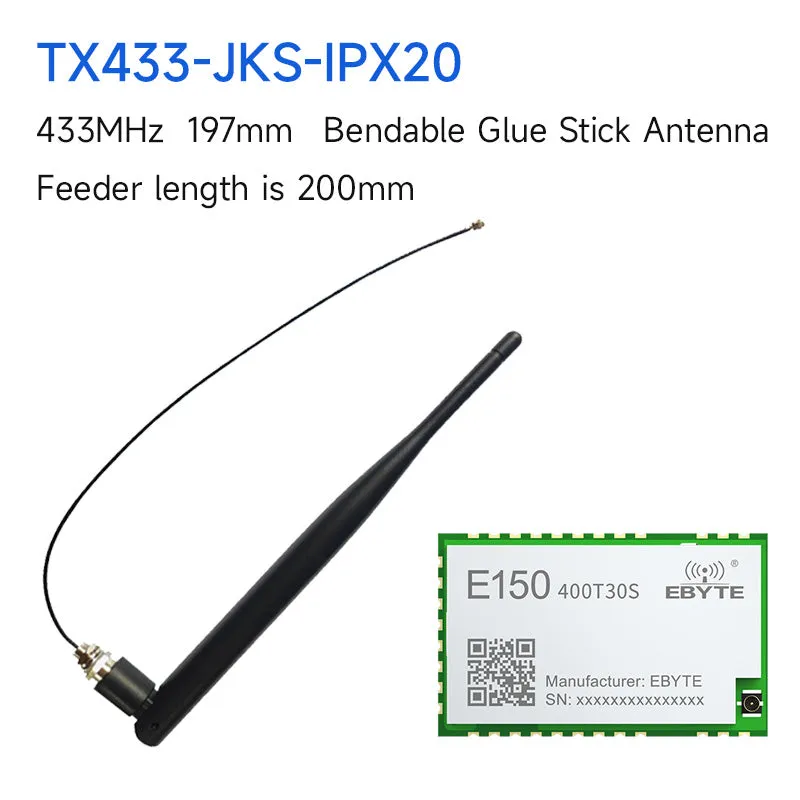 EBYTE E150-400T30S LoRa Module 410.125～493.125MHz 30dBm IPEX 10km Modbus RTU Build-in PA LNA 4 Input DI/Output DO UART Module