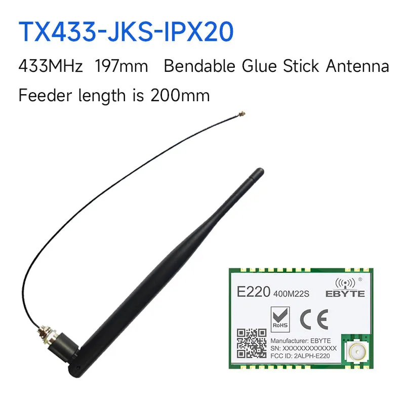 EBYTE E220-400M22S LLCC68 LoRa 433Mhz Wireless Module 470Mhz 22dBm 6km Long Range PA LNA RF Receiver Transmitter IPEX Antenna