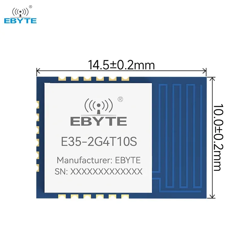 Ebyte E35-2G4T10S 10dBm UART interface Low power consumption 1μA 2.4GHz wireless  serial port transparent transmission module