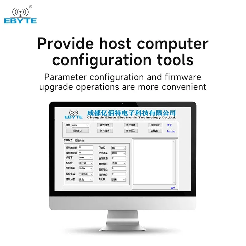 Ebyte E35-2G4T10S 10dBm UART interface Low power consumption 1μA 2.4GHz wireless  serial port transparent transmission module