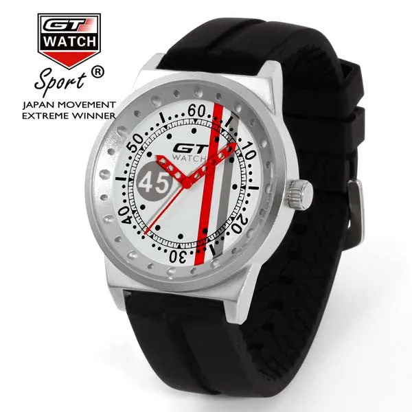 Fashion GT WATCH Brand Men Women's Silicone Strap Quartz Watch Italy Stripe Design Racing Sport Military Wristwatch 2016 New