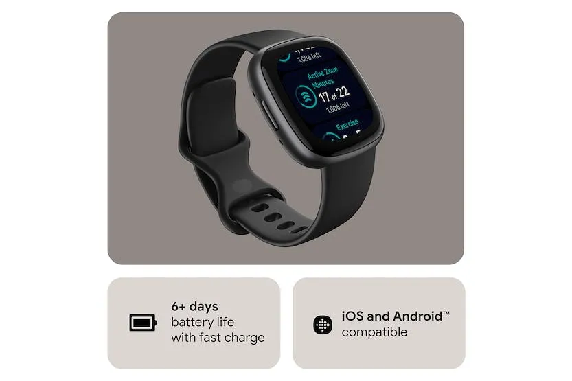 Fitbit Versa 4 Smartwatch Black/Graphite