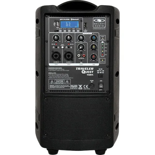 Galaxy Audio Traveler Quest TQ8X PA with GTU-H0P5B0 Wireless Mic System (B: 524.5 to 594.5 MHz)