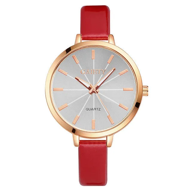 Hot sale 2017 Famous Brand watch Women leather wristwatches women's dress watches casual quartz watch Luxury wristwatch clock