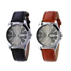 Hot Selling men's watch Three Areas Full Chronograph Quartz Watch Gift Feb 10