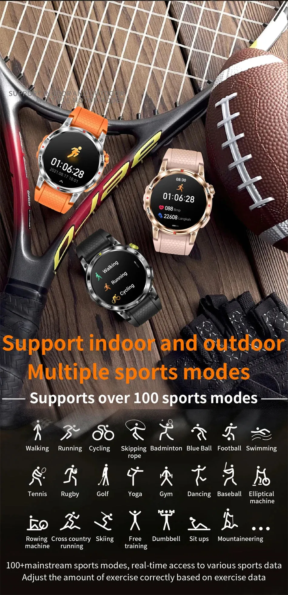 LIGE GPS Professional Sports Smartwatch