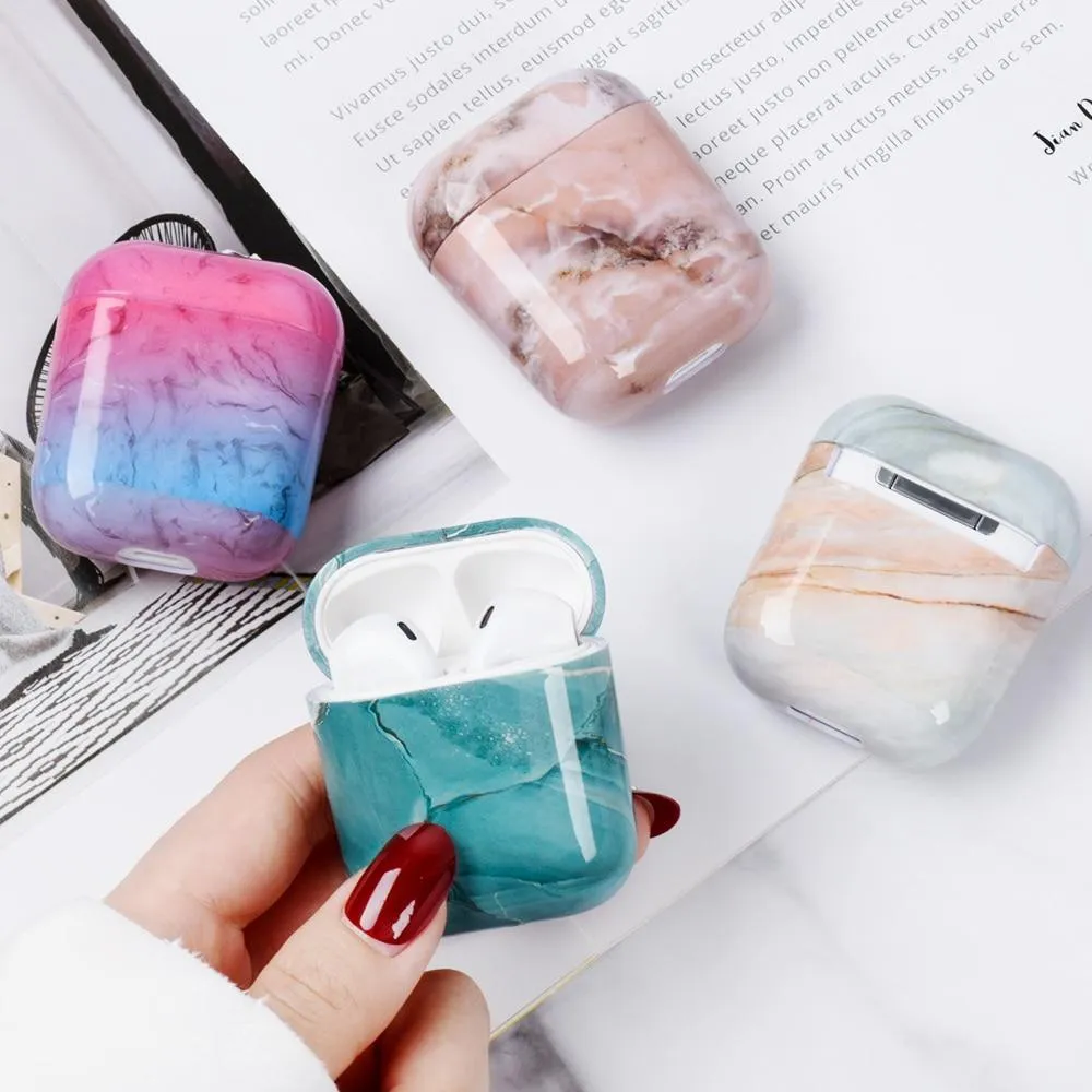 Luna Marble Pattern AirPods Case