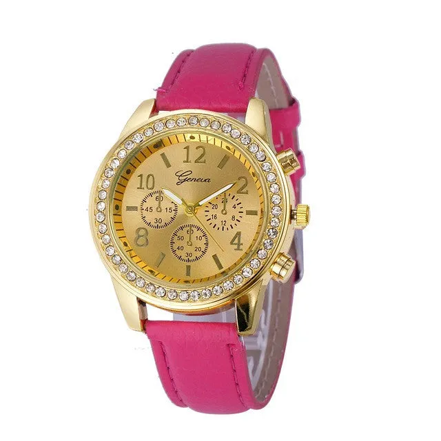 Luxury Brand Quartz Watch Faux Chronograph