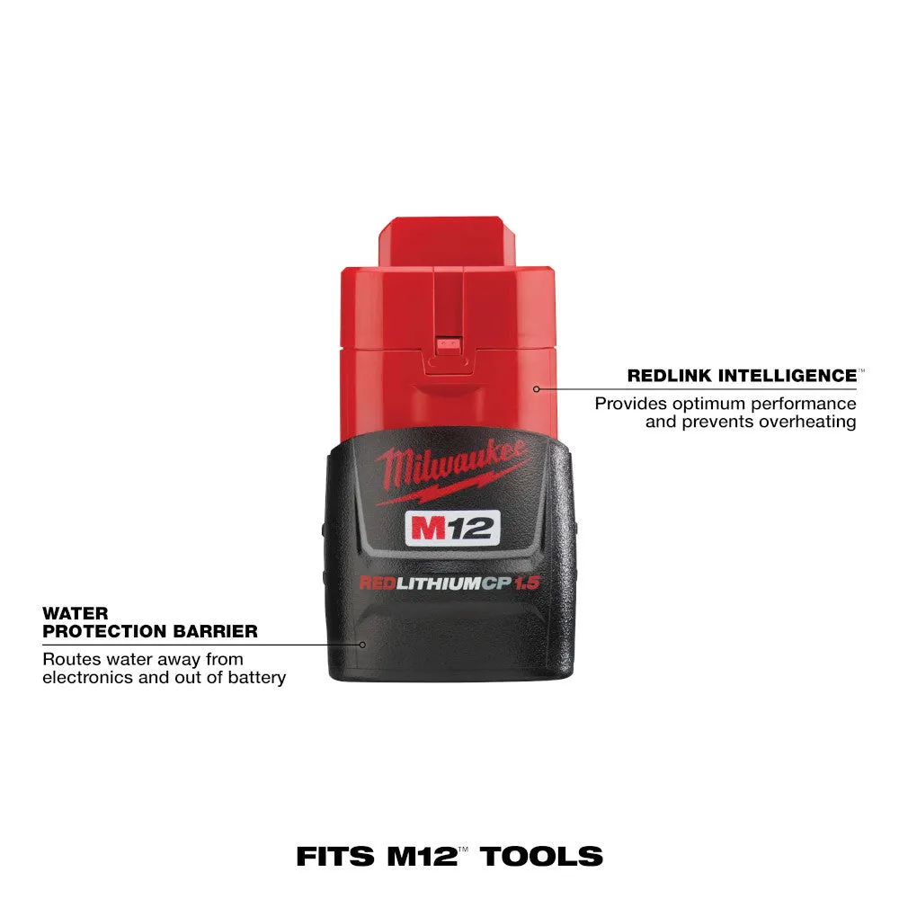 Milwaukee 48-11-2401 M12™ REDLITHIUM™ 1.5Ah Battery Pack