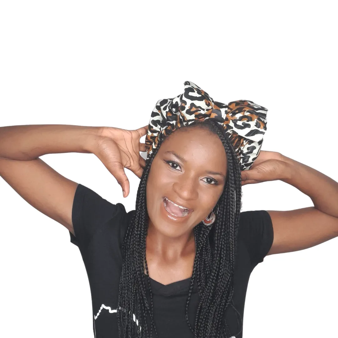 Ngaska African Print Baby Hair Band (Leopard Print)