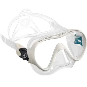 Open Box Aqua Lung Linea Single Lens Dive Mask-White Arctic