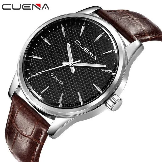 Quartz Fashion Faux Leather Wristwatches For Men