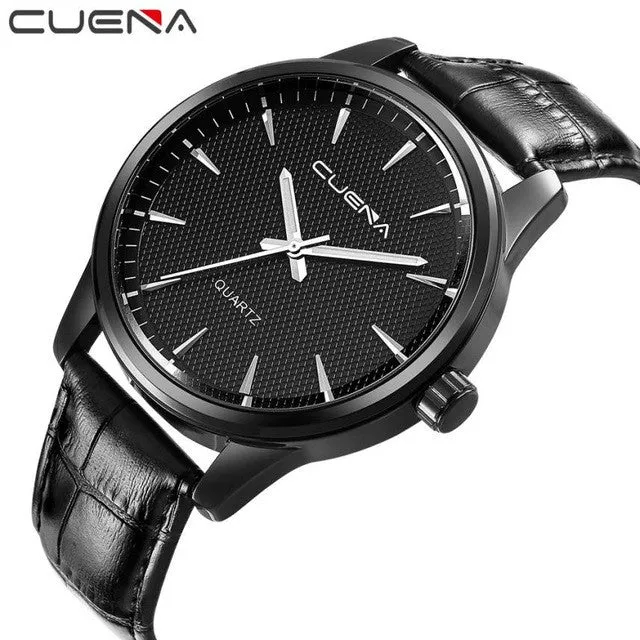 Quartz Fashion Faux Leather Wristwatches For Men