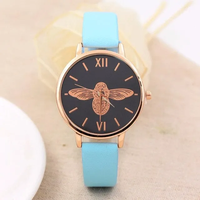 Quartz Round Dial Women Watches