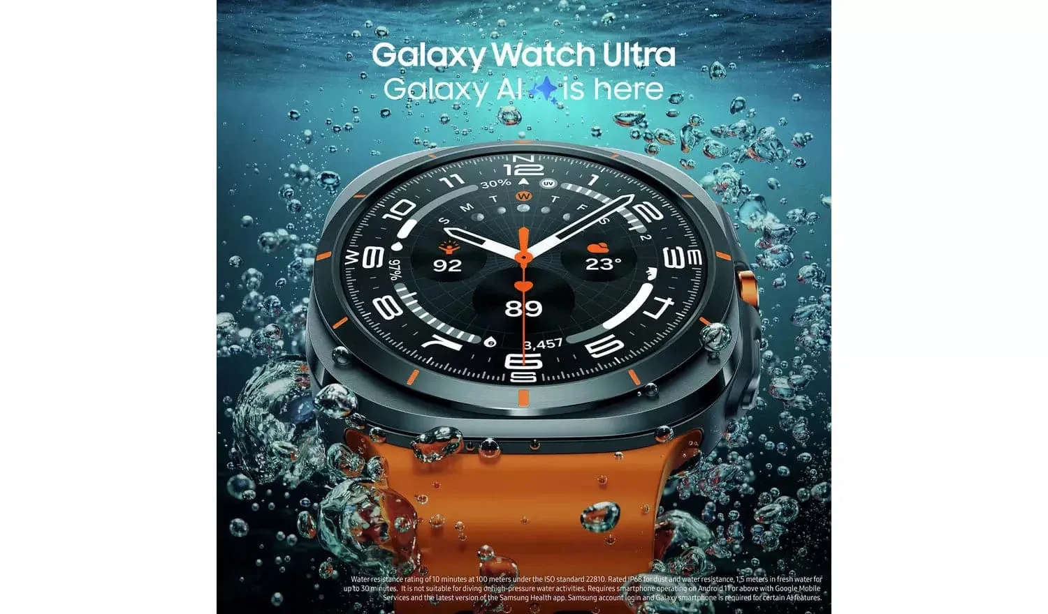 Samsung Galaxy Watch Ultra - Smartwatch in Grey & Orange