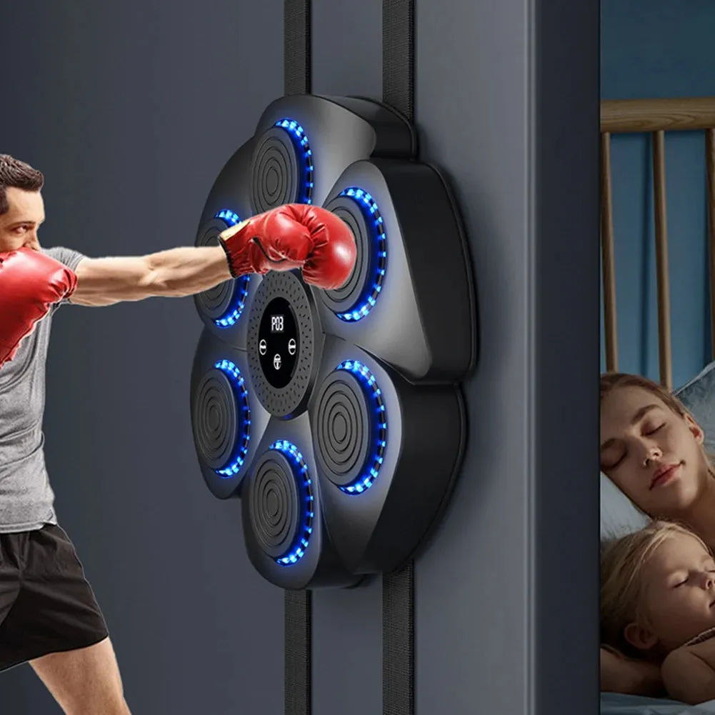 Smart Bluetooth Music Boxing Machine Musical Wall Boxing Machine Wall Target Hanging Sandbag Reaction Training Punching Bag