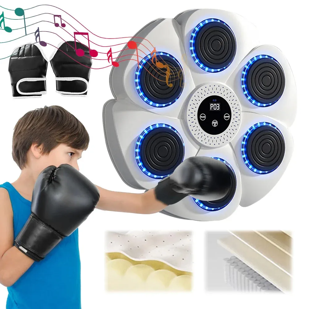 Smart Bluetooth Music Boxing Machine Musical Wall Boxing Machine Wall Target Hanging Sandbag Reaction Training Punching Bag