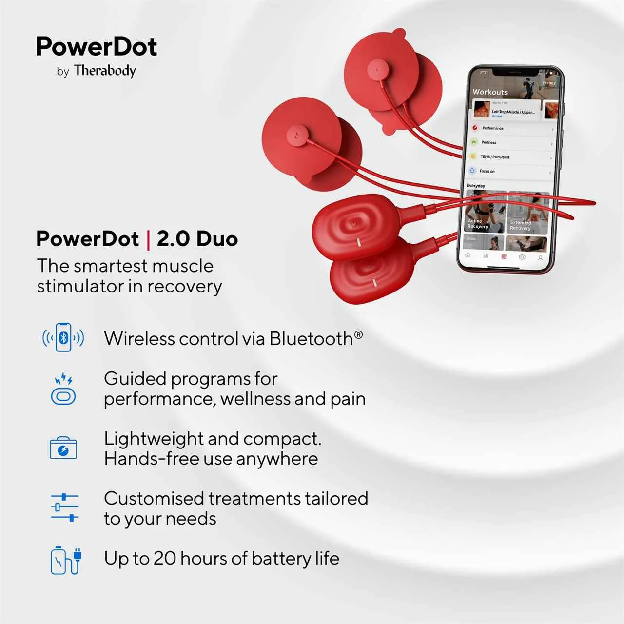 Therabody Power Dot Duo 2.0 Smart Muscle Stimulator