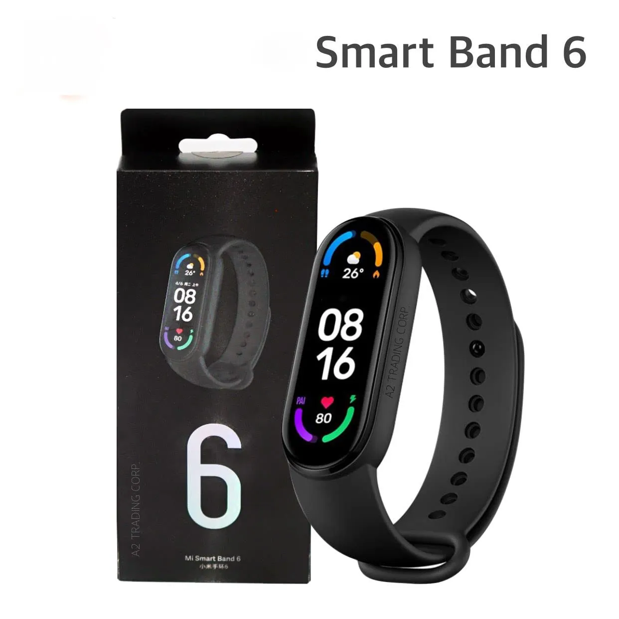 TXOR Venus, M6 Smart Watch Fitness Band with Touch Control for Android and iOS, Black Color