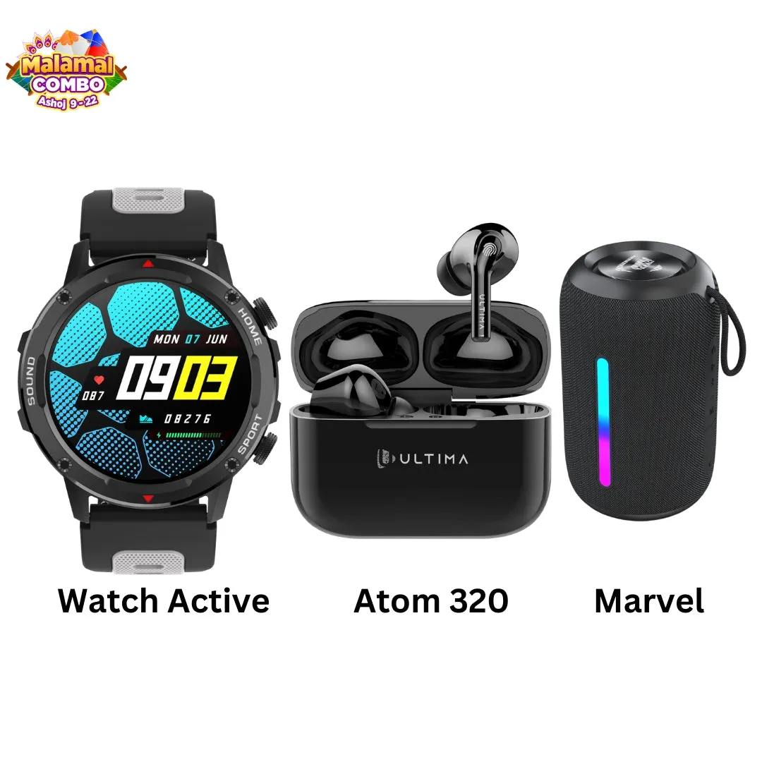 Ultima Watch Active, Atom 320 and Marvel Combo