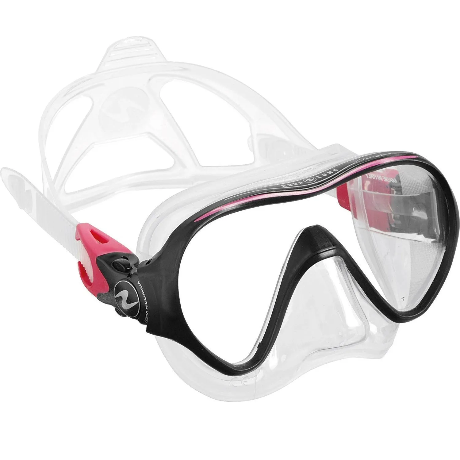 Used Aqua Lung Linea Single Lens Dive Mask-Pink